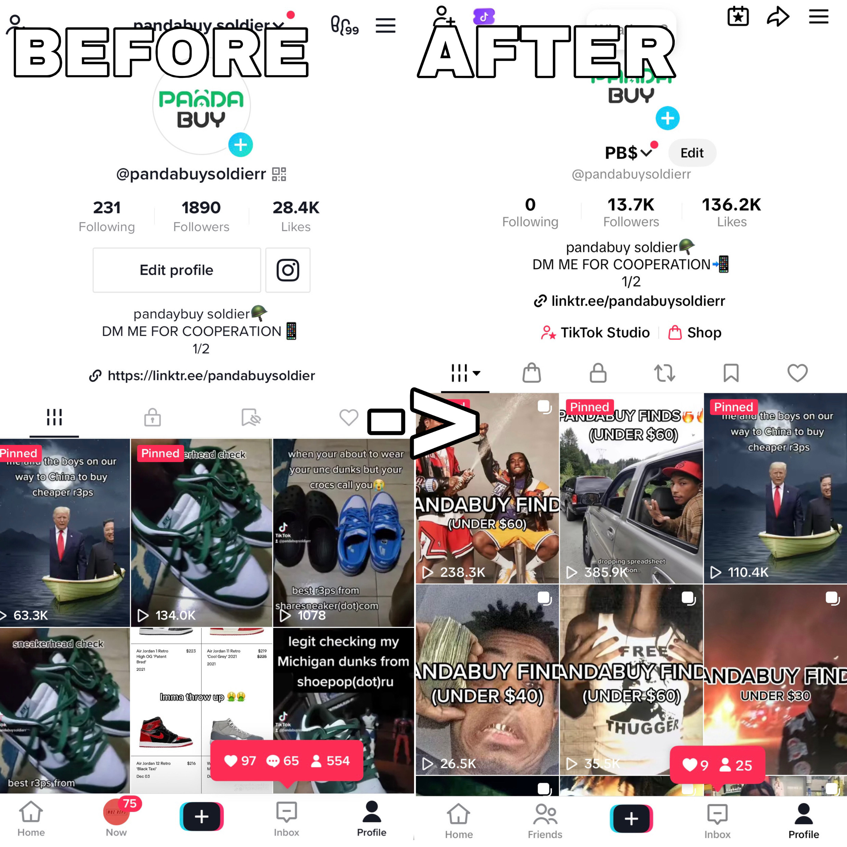 TikTok growth comparison 1