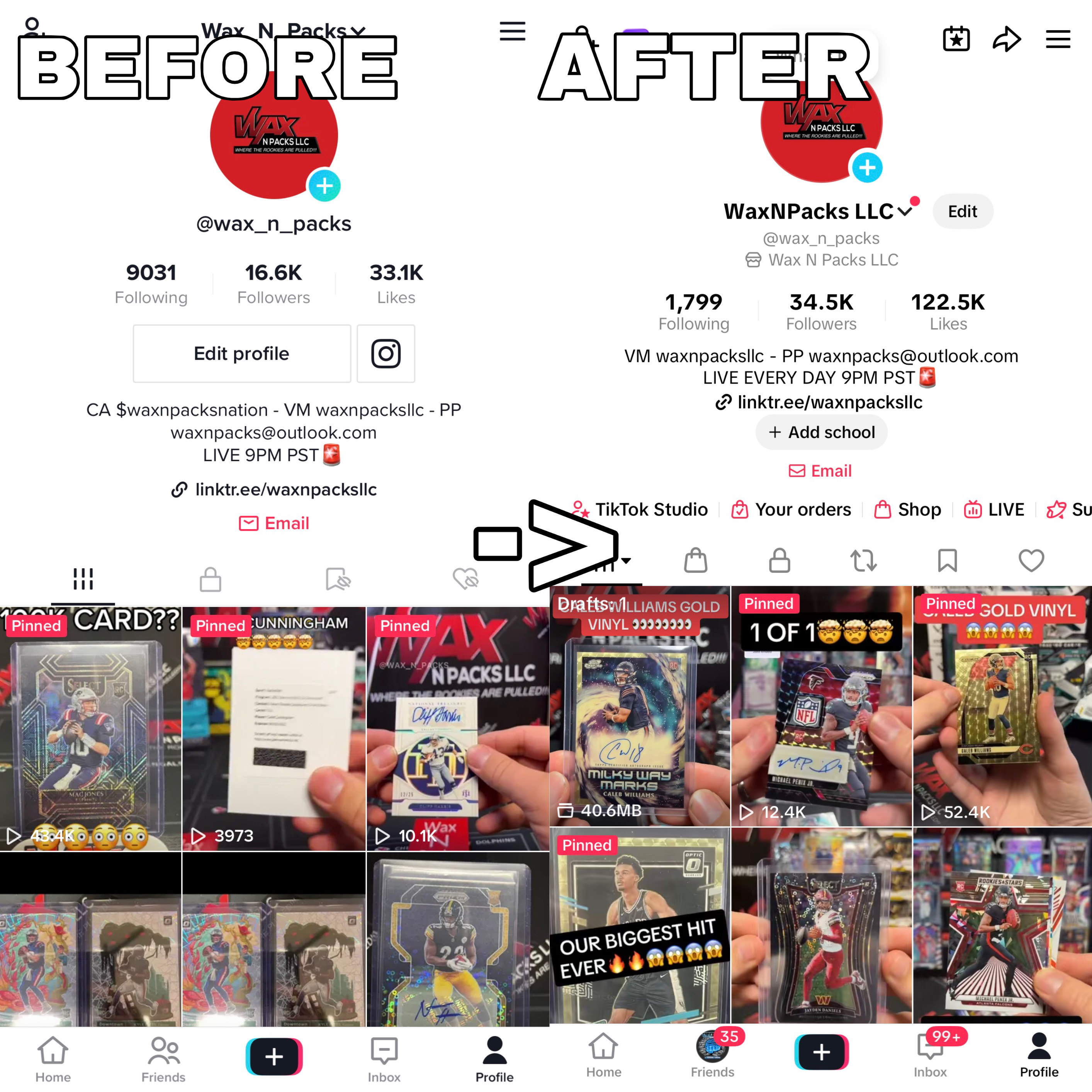 TikTok growth comparison 3